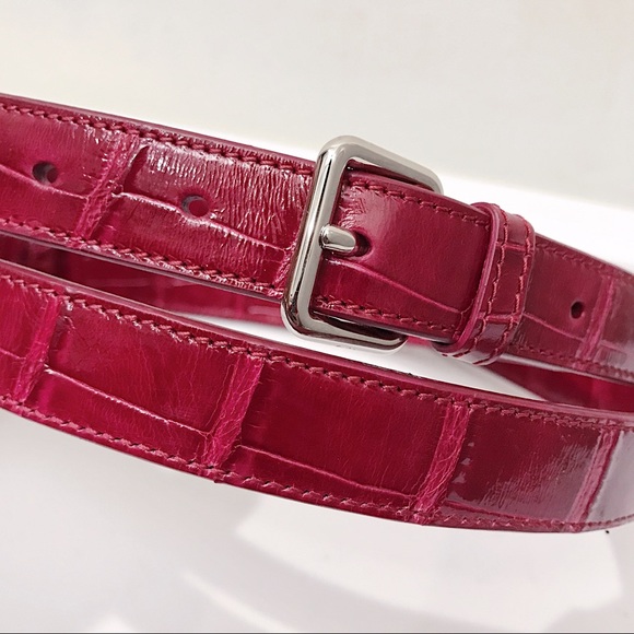 Dior Pink Alligator Skin Replacement Bag Strap - Picture 4 of 8